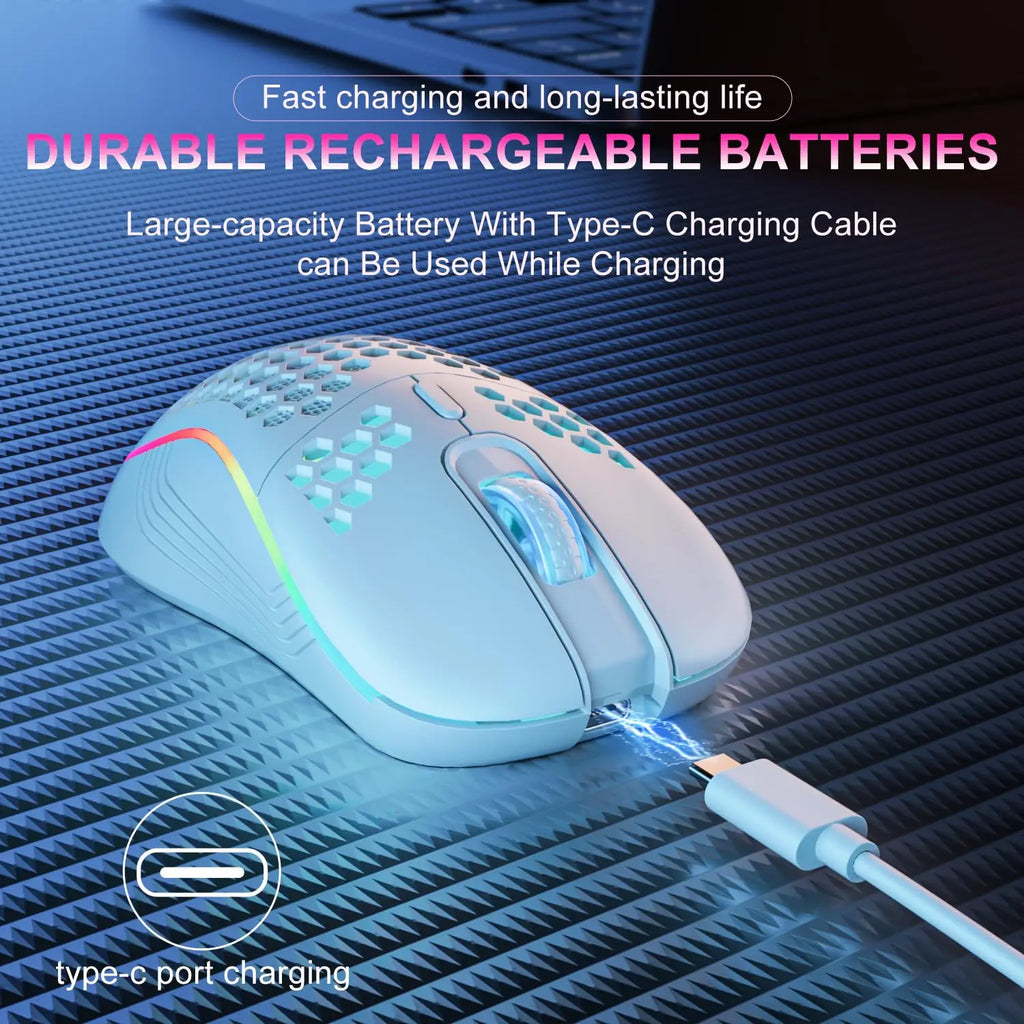 Hollow RGB Wireless Gaming Mouse
