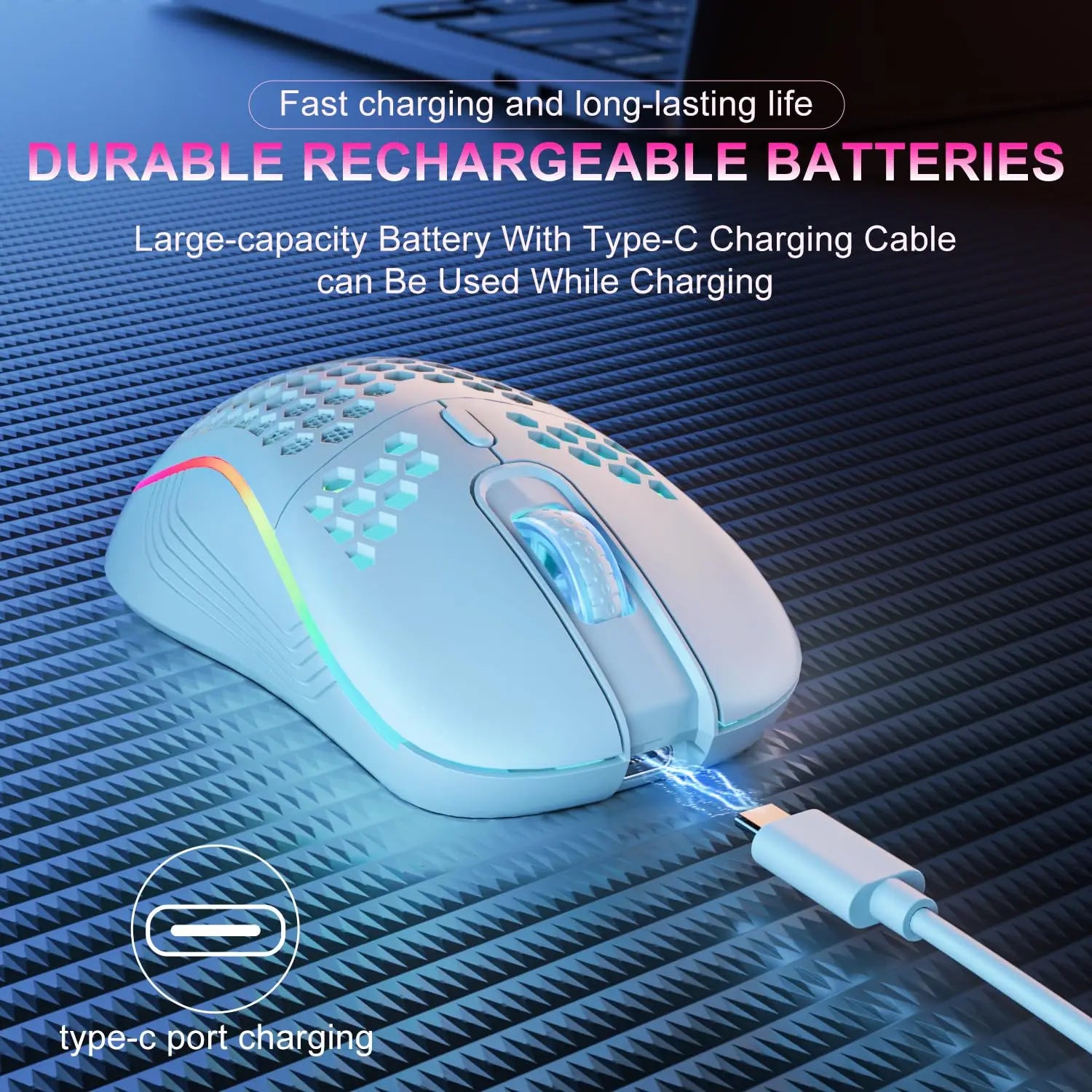 Hollow RGB Wireless Gaming Mouse