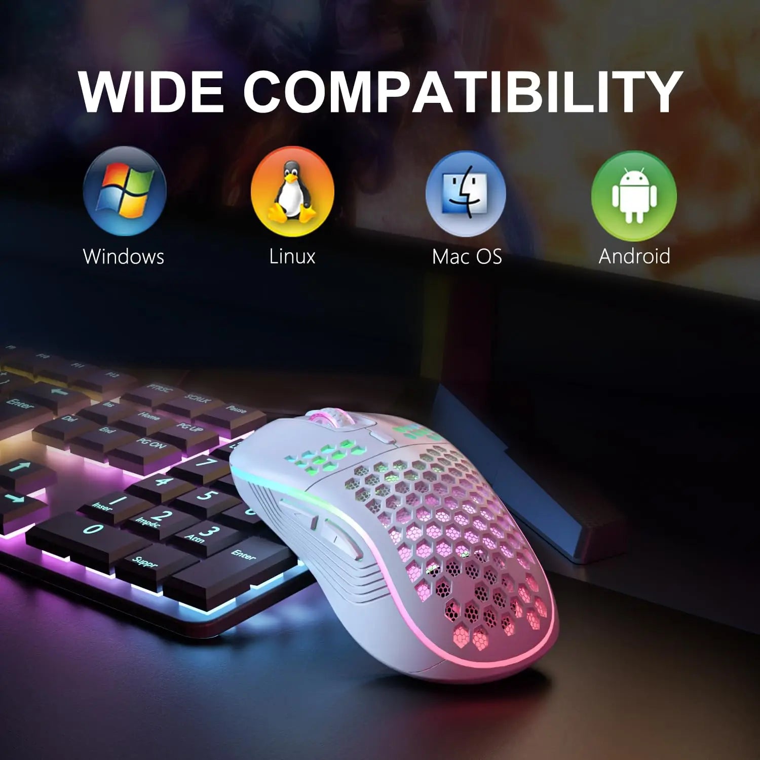 Hollow RGB Wireless Gaming Mouse